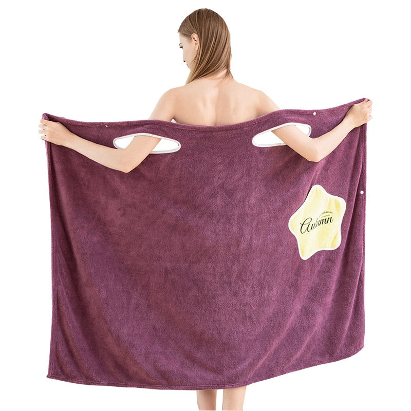 2 In 1 Towel Dress with Pockets - BathingBeauty